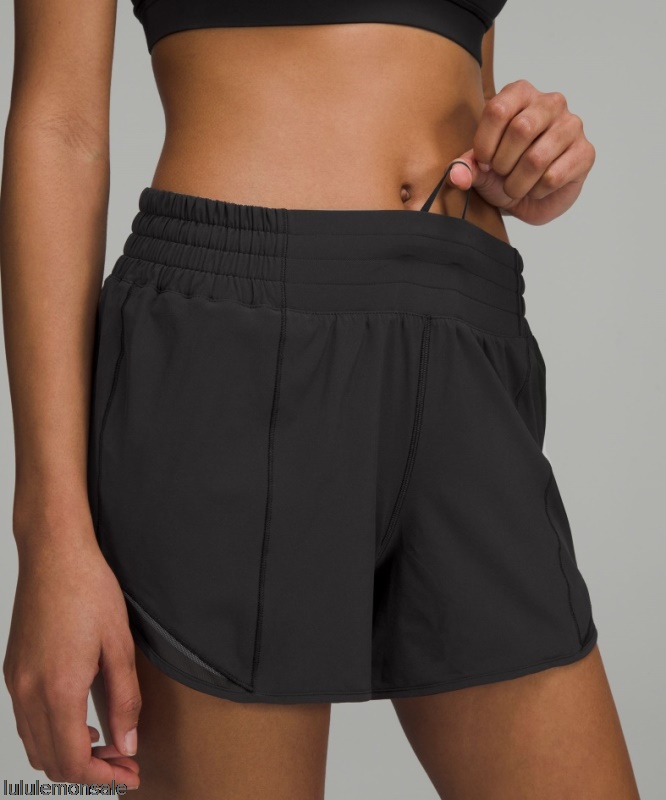 Lululemon Damen DELULU269 | Schwarz Hotty Hot Hochhaus Gefüttert Kurz 4
